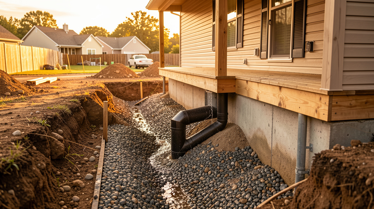 Entwässerung auf dem Grundstück: Regenwasser, Drainage und Versickerung
