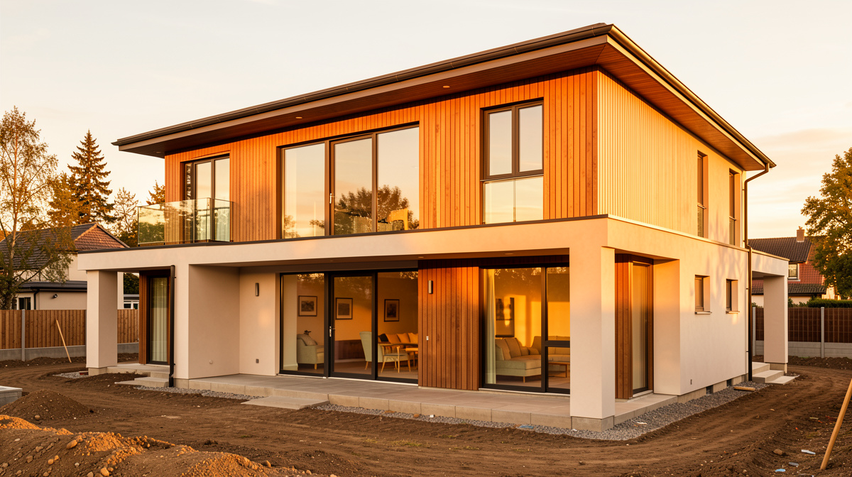 Fassade gestalten: Putz, Klinker, Holz und Farbkonzept
