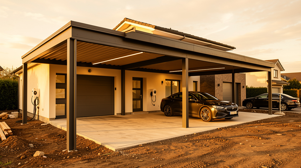 Garage und Carport planen: Größe, Statik und Genehmigung