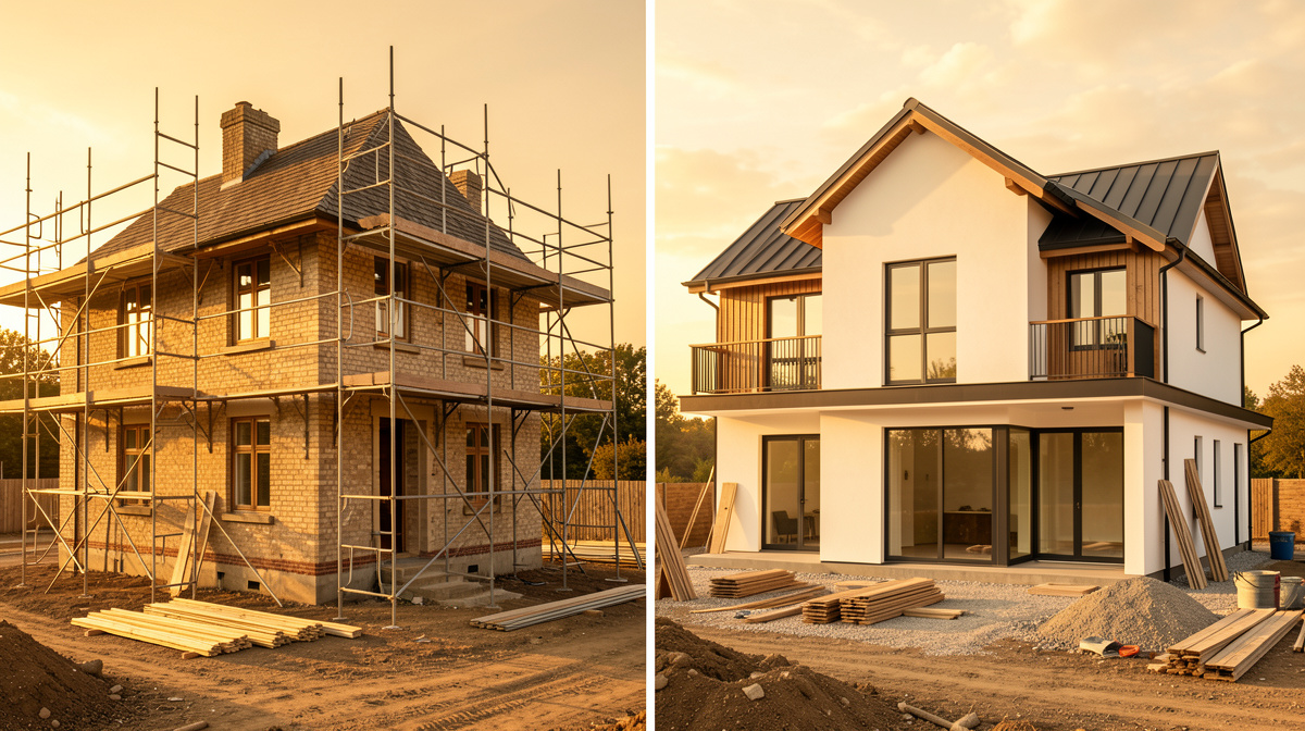 Sanierung vs. Neubau: Wann lohnt sich Abriss und Neubau wirklich?