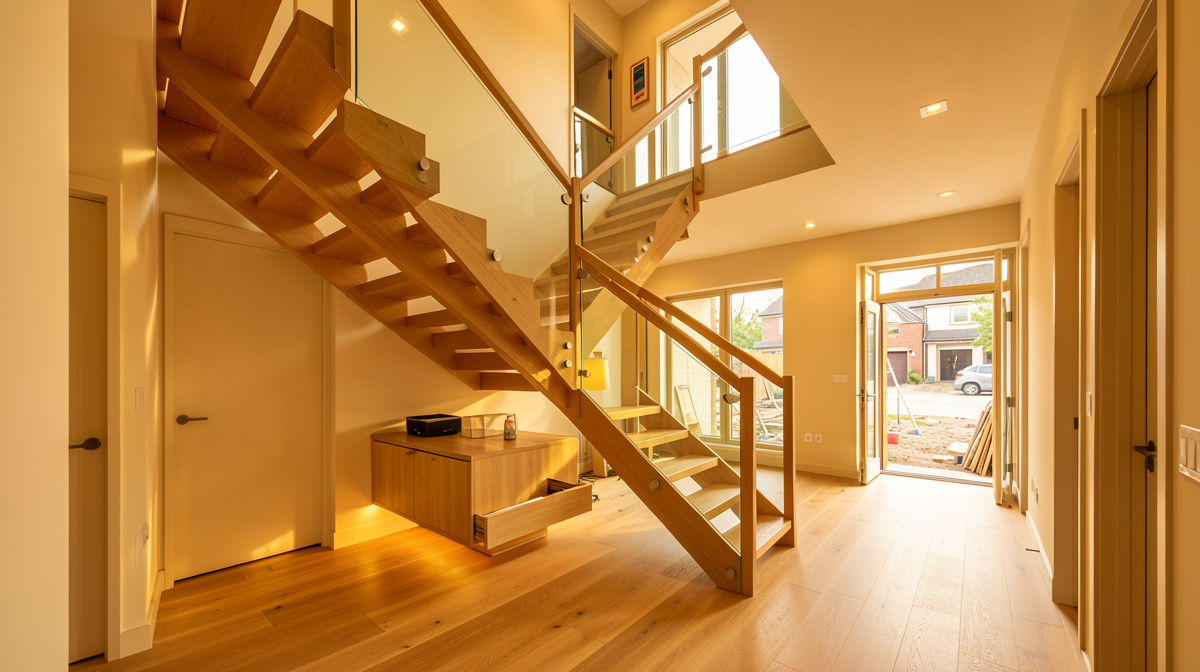Treppe und Geländer im Neubau: Statik, Sicherheit und Design
